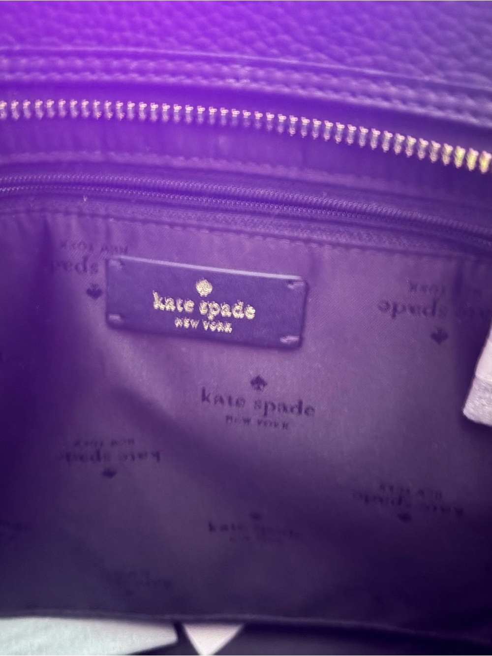 kate spade Black pebble leather  Tote Bag NWT - Picture 6 of 6